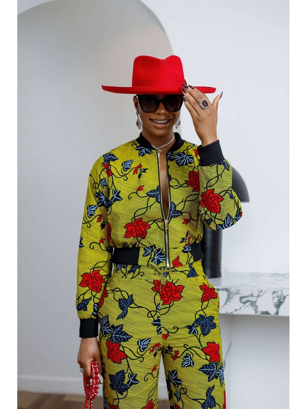Ada Print Bomber Set